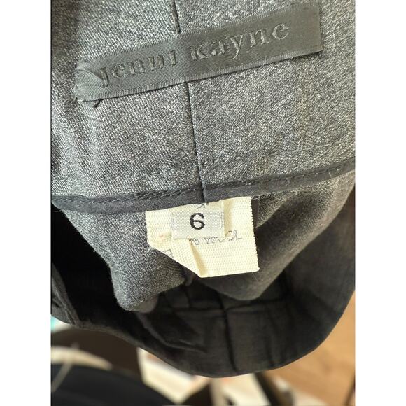 Jenni Kayne 2000's Women's Pleated Gray 100% Wool Tuxedo Shorts Size 6 - Picture 3 of 13